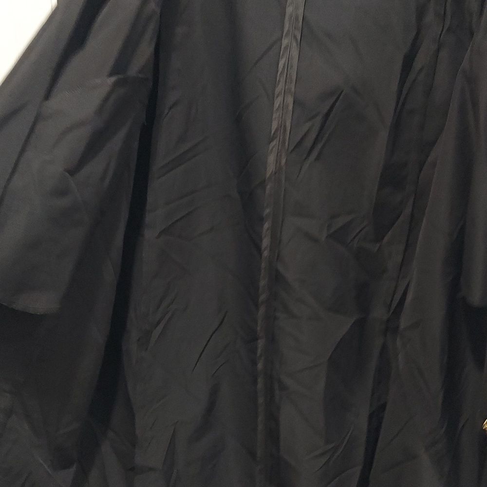 Gracia Black Sleeveless Vest Cape Jacket Removable Hood Sz Large - Picture 12 of 13